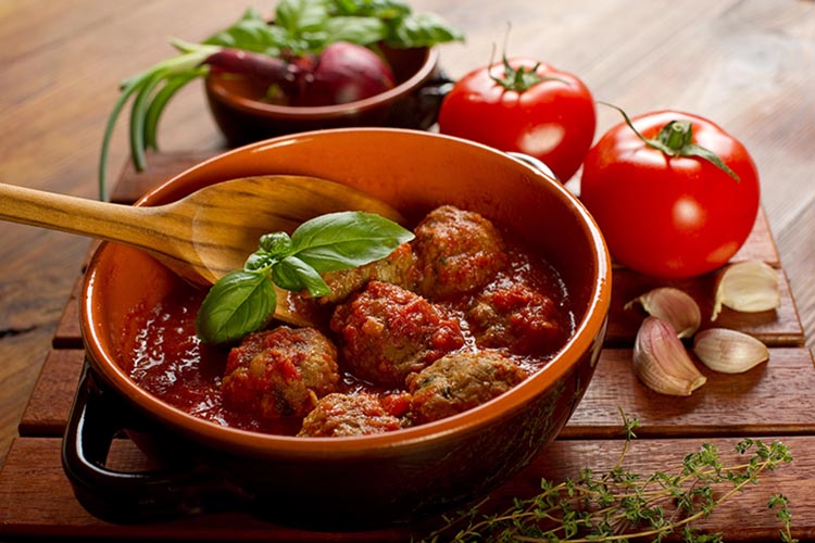 Tomato meatballs