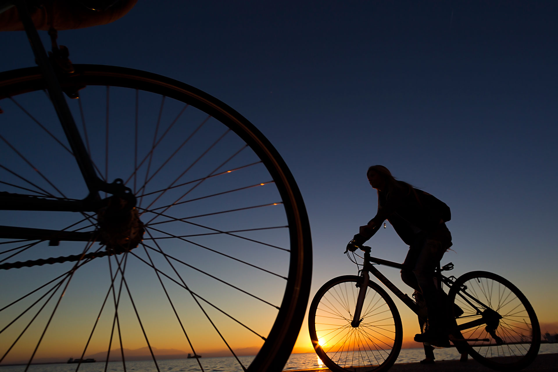 Bike sunset